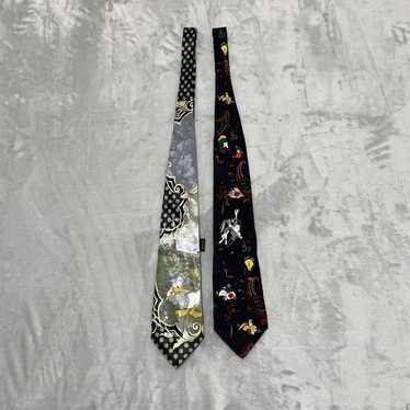 Vintage Disney Looney Tunes Ties Mens Daffy Duck … - image 1