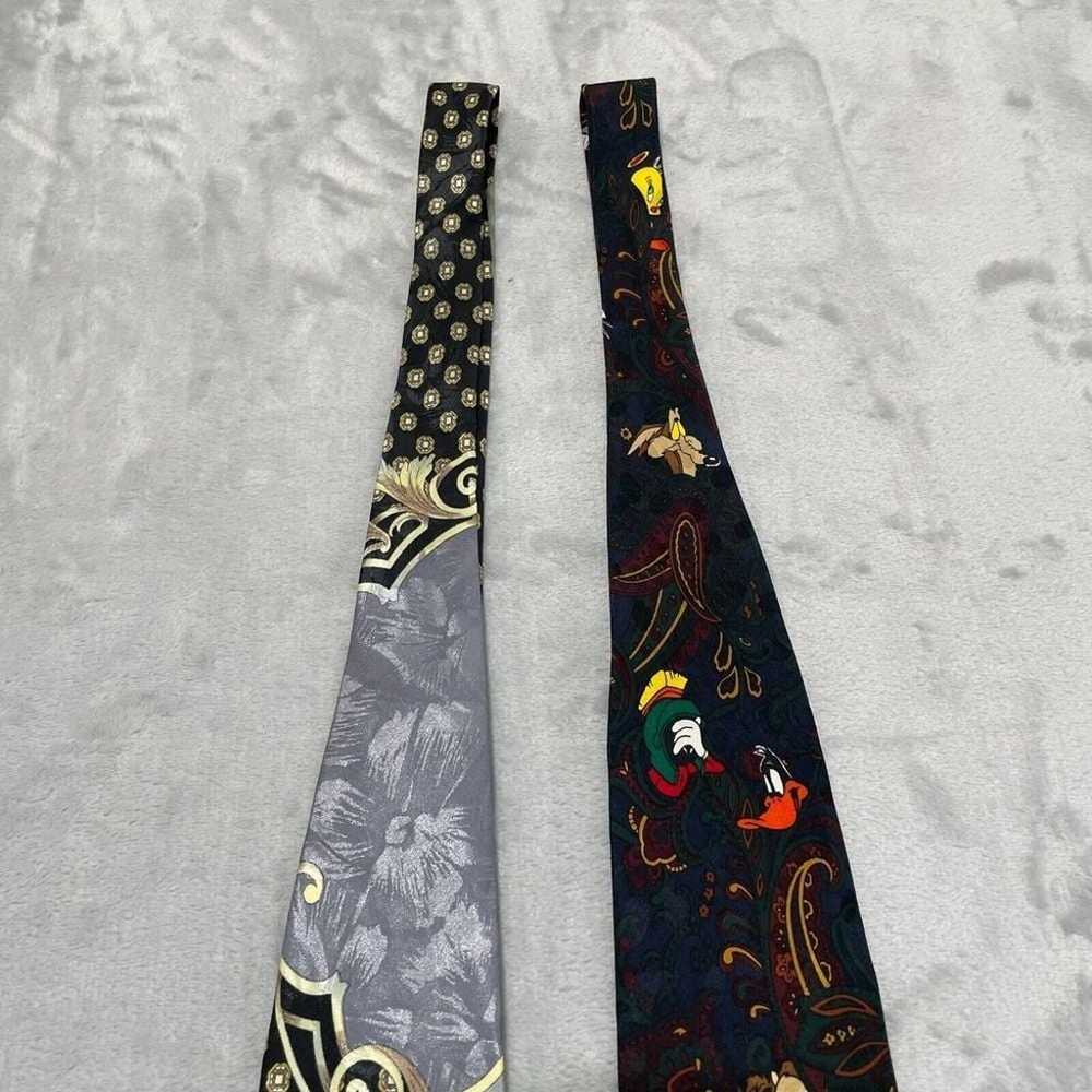 Vintage Disney Looney Tunes Ties Mens Daffy Duck … - image 2