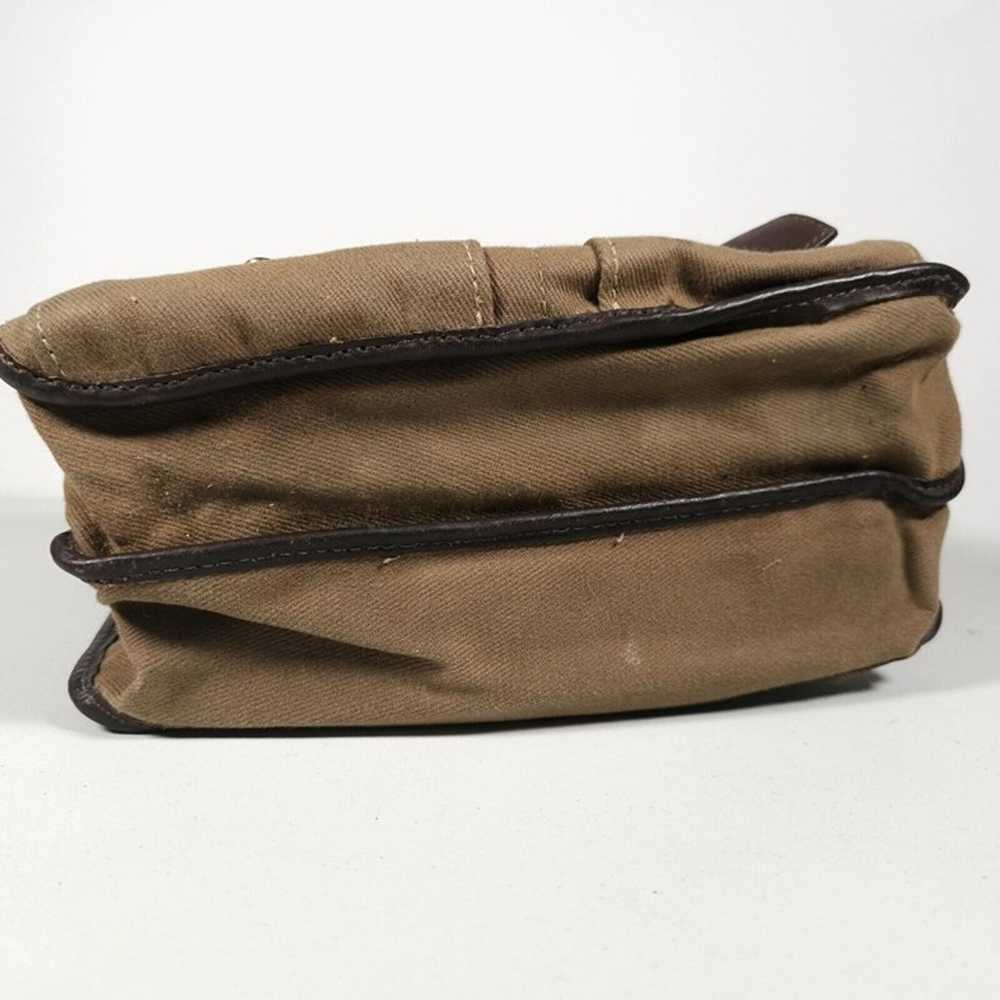 Vintage Mulholland Brothers Canvas & Leather  Bag… - image 5