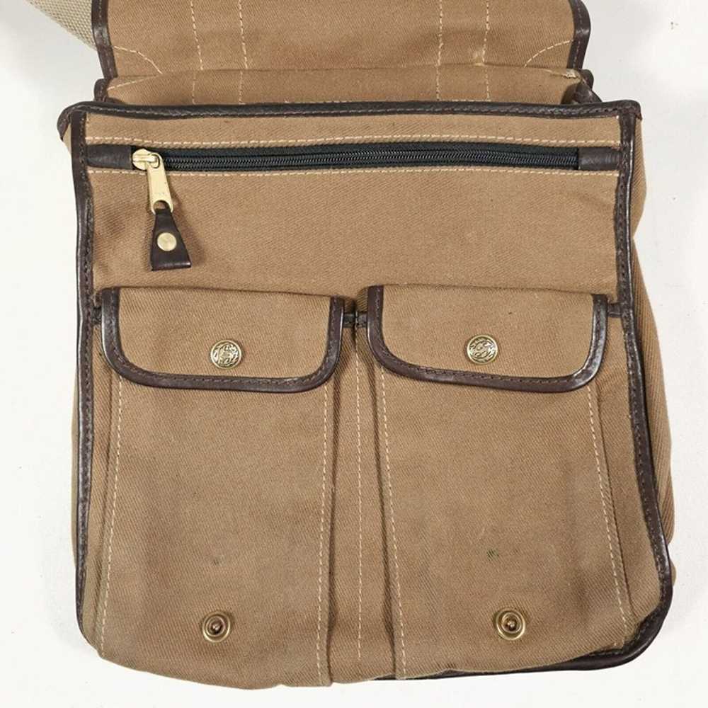 Vintage Mulholland Brothers Canvas & Leather  Bag… - image 8