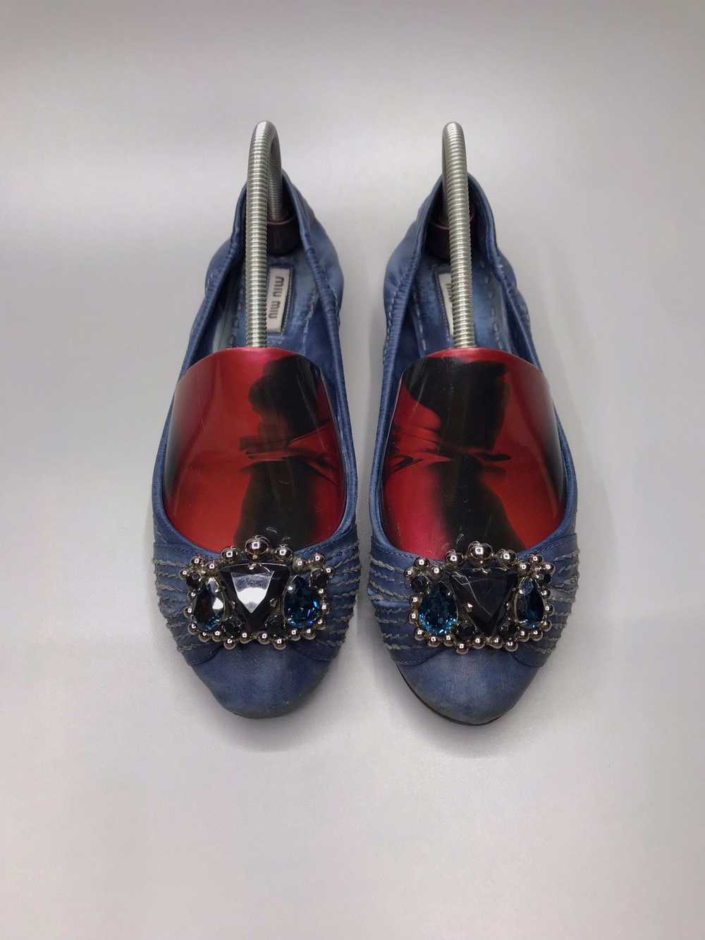 Miu Miu × Prada Miu miu Leather Ballet Flats - image 10