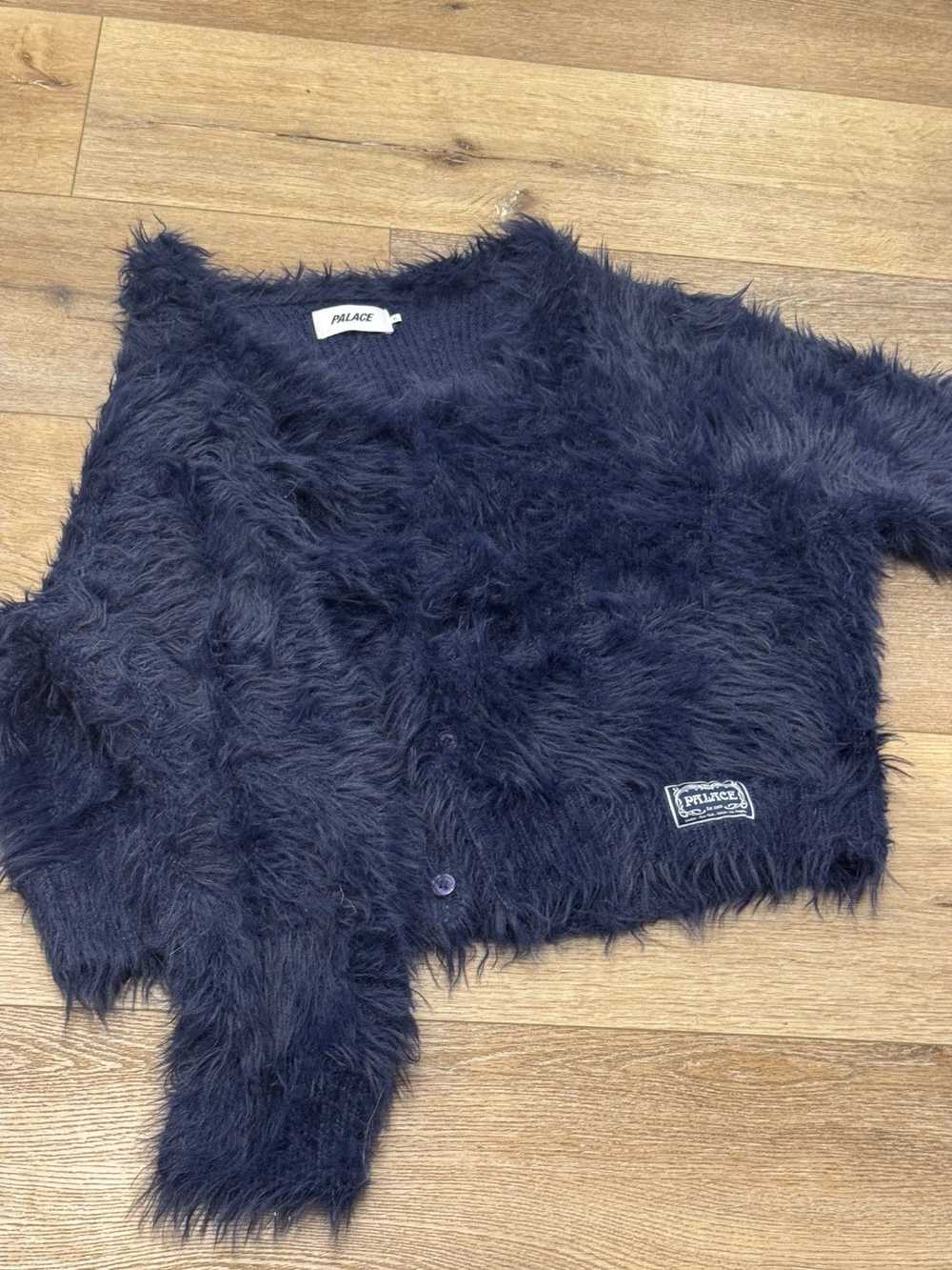 トップス palace yeti cardigan PALACE YETI CARDIGAN NAVY | REVERSIBLE