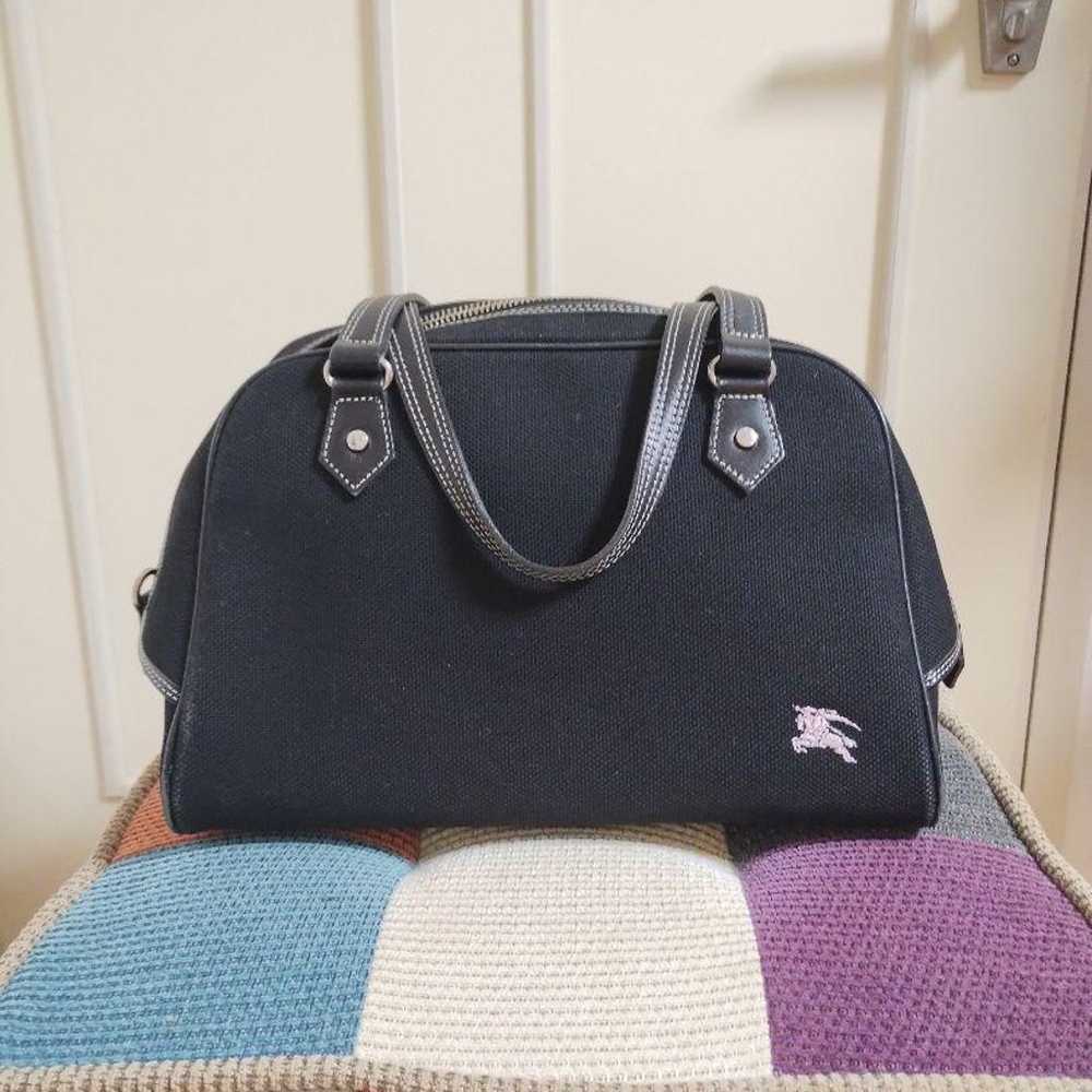 Burberry Black Canvas Handbag - image 1