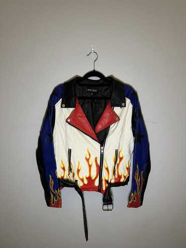 Current Mood Current Mood Flames Biker Jacket