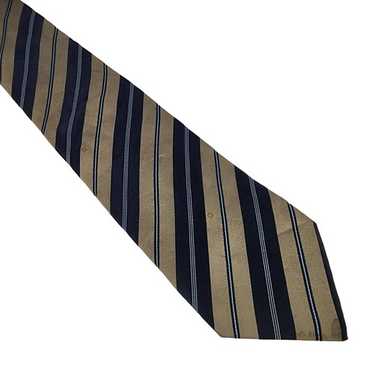 【新品】VINTAGE GUCCI TIE brown/Blue Stripe Gucci tie vintage logo - Gem