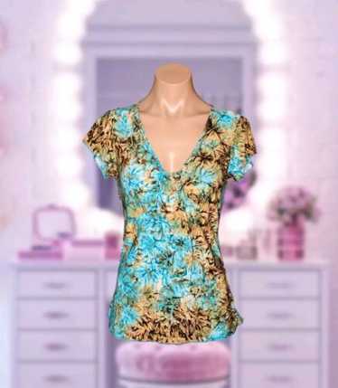 Vintage y2k tropical top - Gem