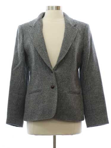 1980's Larry Levine Womens Wool Blazer Jacket