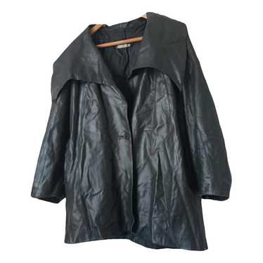N*様 80s vtg valentino short leather bomb Valentino Men's Leather Jacket Black L Vintage Bomber Rare
