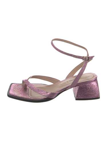 サンダル・ミュール NODALETO NODALETO Sandals (NO1128124 SHOCKING PINK SATIN) Bulla Chibi satin platform sandals in pink - Nodaleto