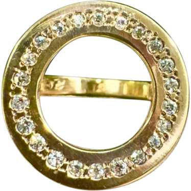 Artisan 14k Diamond Circle Ring