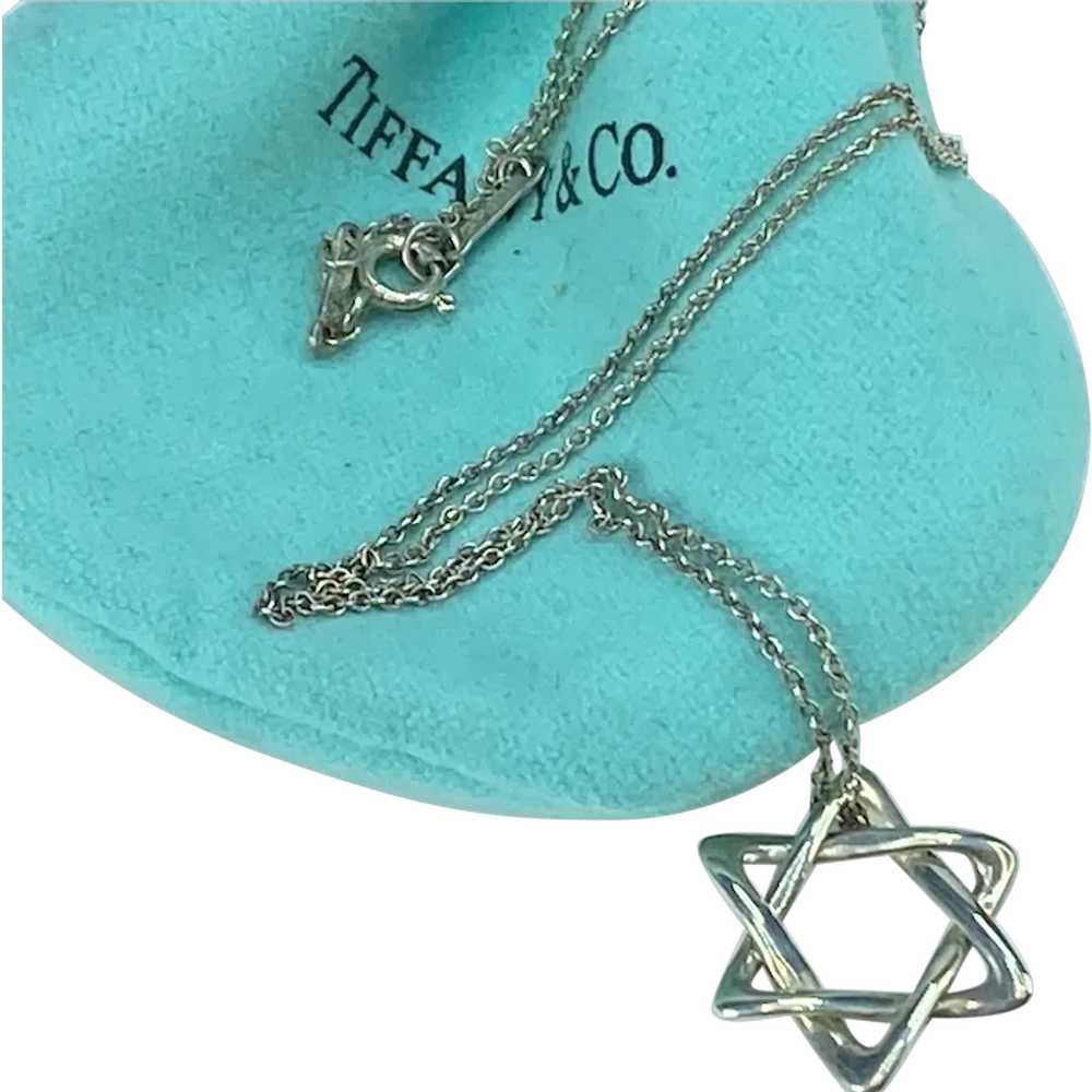 Tiffany & Co Star of David Elsa Peretti Necklace Sterling Silver 925 JR94