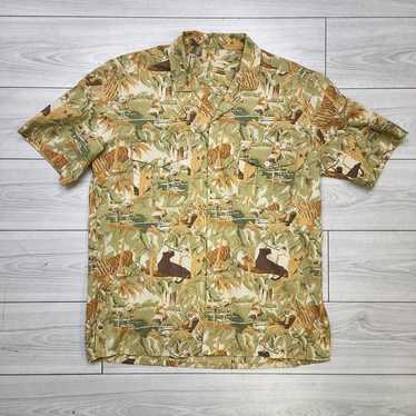 1970s mens safari shirt - Gem