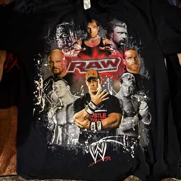 WWE Vintage WWE Raw Wrestling Graphic Shirt Mens s