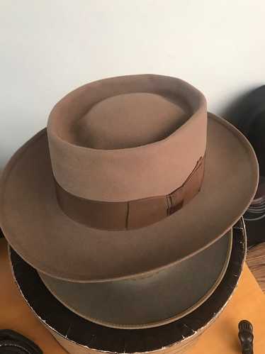 帽子 40s Vintage Borsalino Alex 7 3/8 59cm Vintage Borsalino Alessandria Fedora Hat Wind Cord Brown 7 3