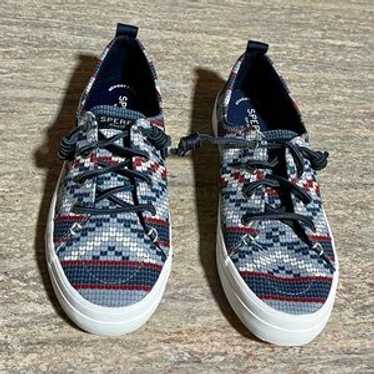 Nwob Sperry Top Sider Memory Foam Patterned Sneak… - image 1