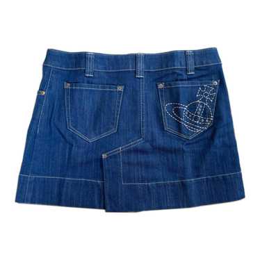 スカート Vivienne Westwood denim mini skirt orb Vivienne Westwood Red Label Denim Orb Embroidered Mini Skirt