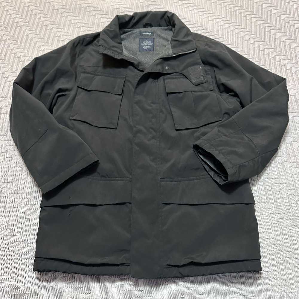 Nautica Nautica black fleece lined winter jacket … - image 1