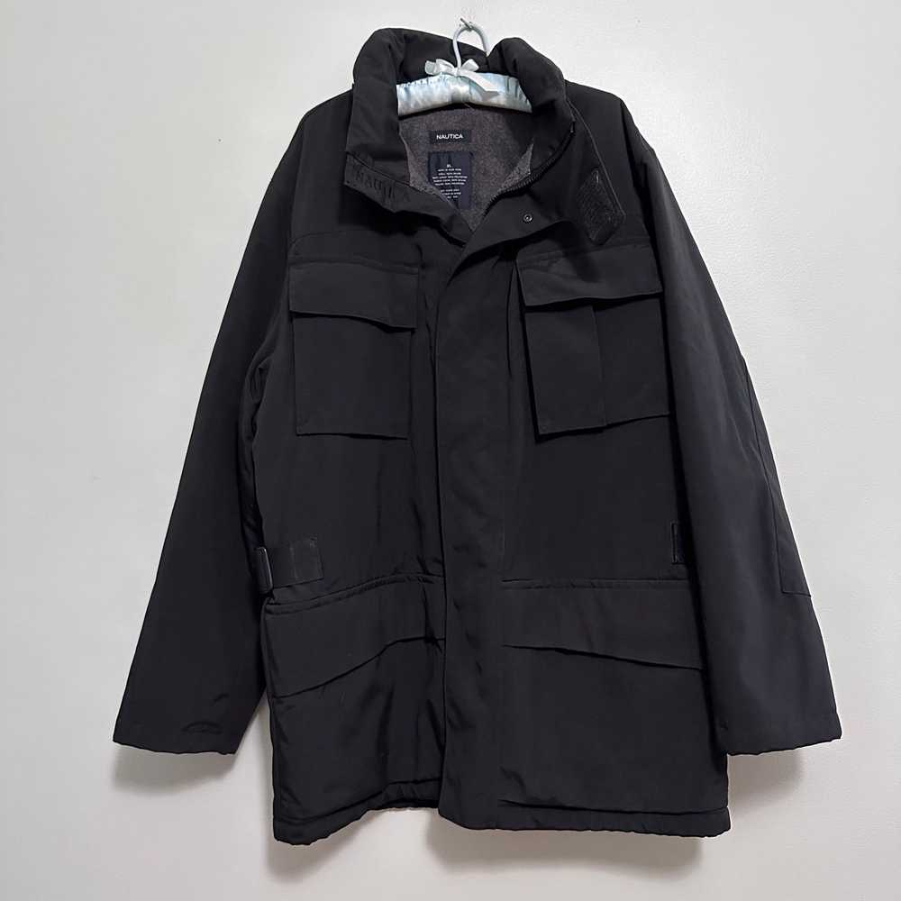 Nautica Nautica black fleece lined winter jacket … - image 2