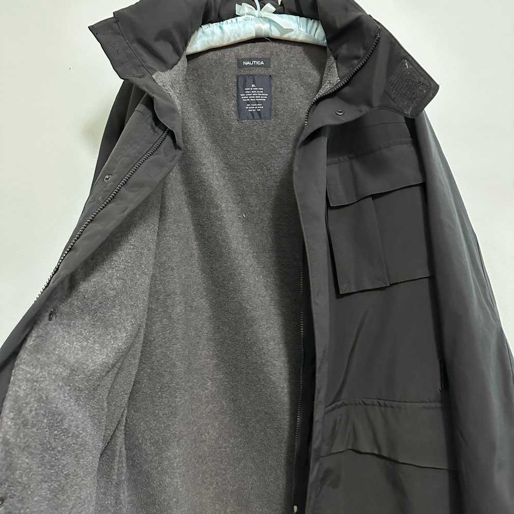 Nautica Nautica black fleece lined winter jacket … - image 5