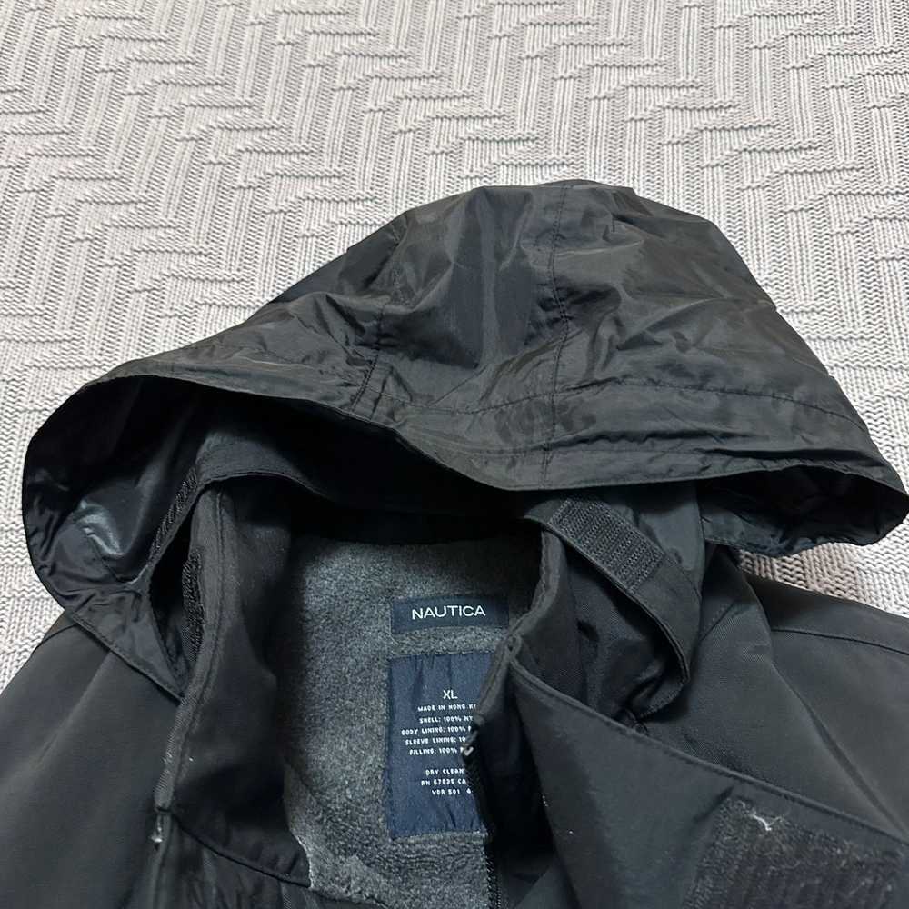 Nautica Nautica black fleece lined winter jacket … - image 7