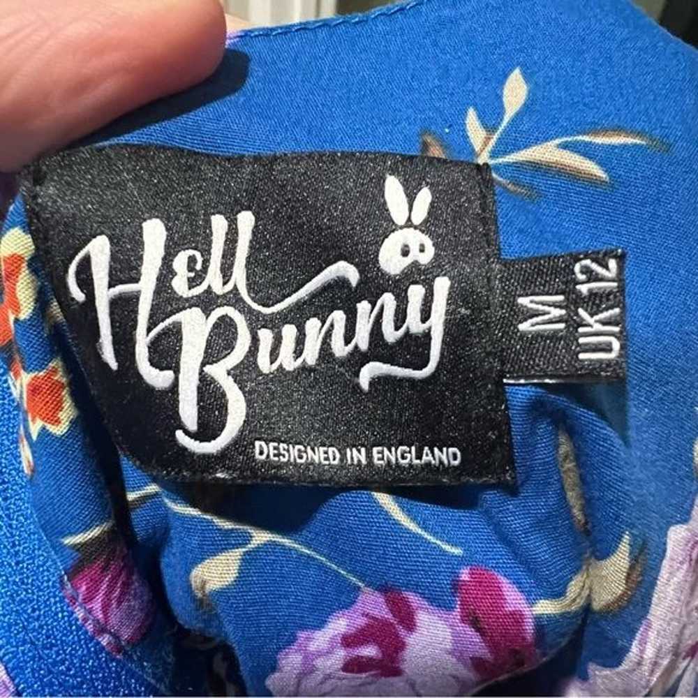 Hell bunny blue floral dress - image 10