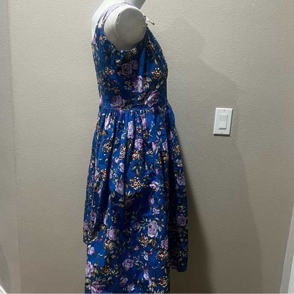 Hell bunny blue floral dress - image 8