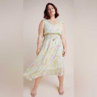 Watercolor Maxi Dress - image 1