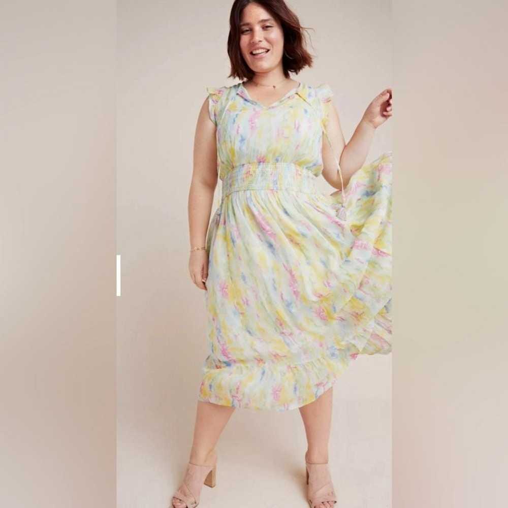 Watercolor Maxi Dress - image 4