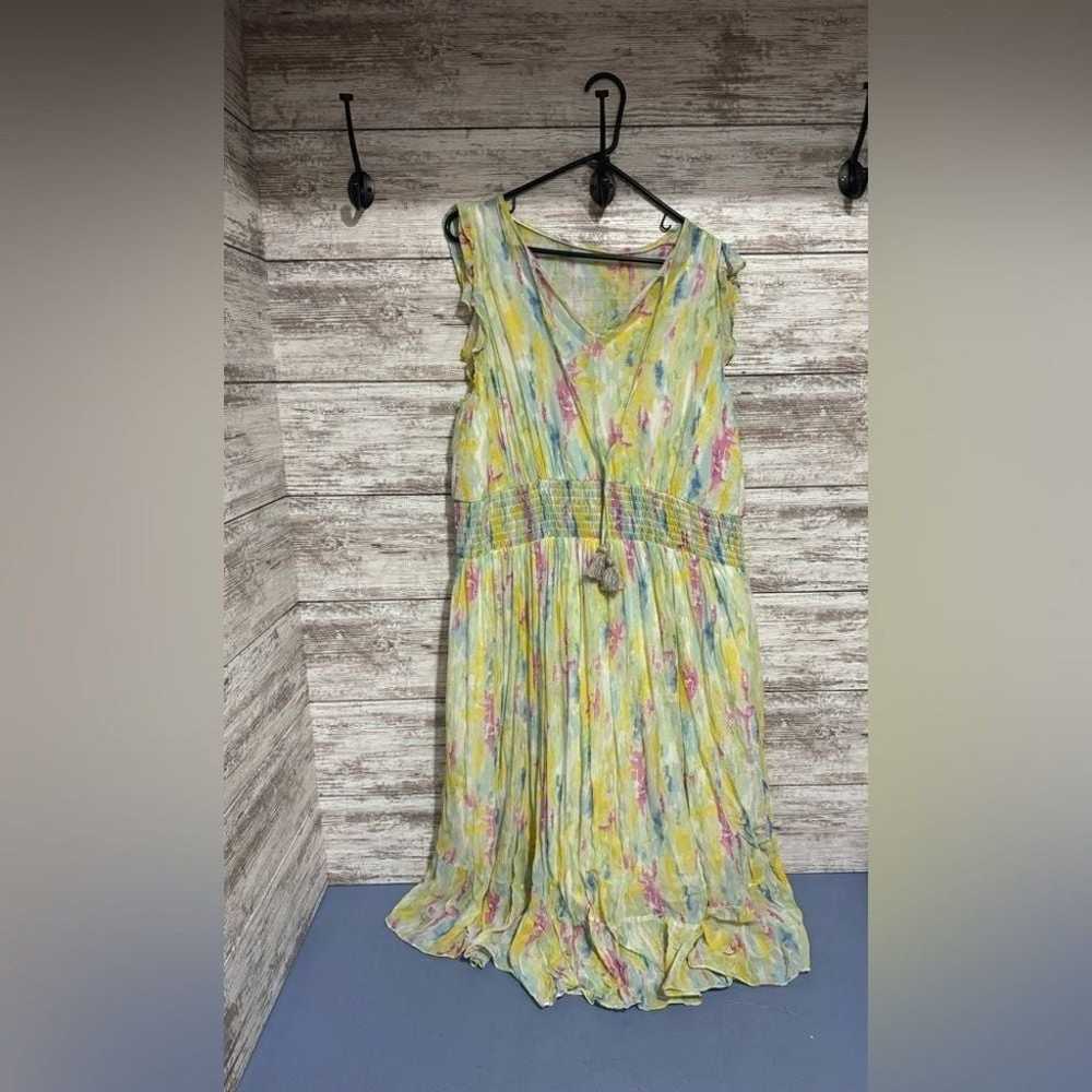 Watercolor Maxi Dress - image 7