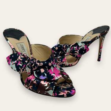 Jimmy Choo Jimmy Choo Keely Printed Bow 100mm Slid