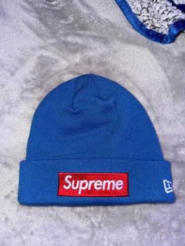Buy Supreme x New Era Box Logo Beanie 'Blue' - FW22BN10 BLUE