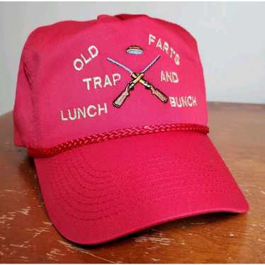 Vintage OLD FARTS TRAP & LUNCH BUNCH Hat Trap Shoo