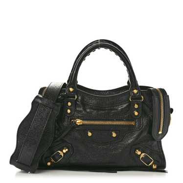 BALENCIAGA Agneau Classic Gold Hardware Mini City… - image 1