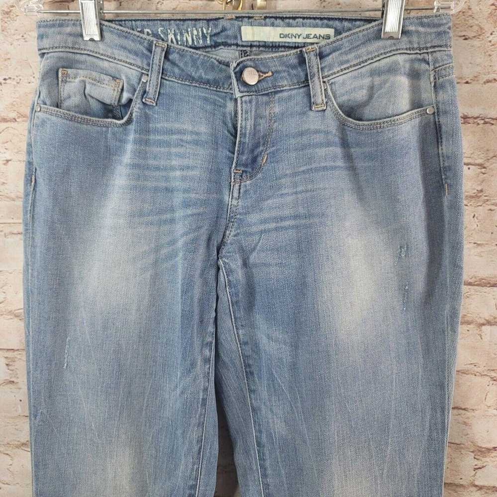 DKNY Mercer Jeans Womans Size 4 Blue Skinny Fit M… - image 3