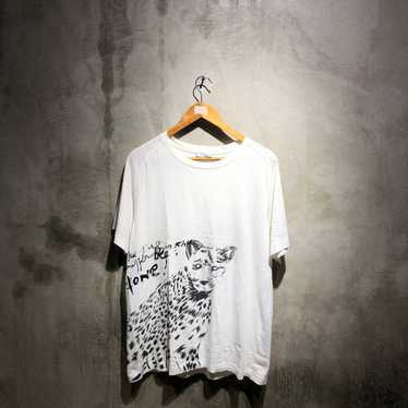 Dior Mens Raymond Pettibon Floral Poem Patch T Shirt Medium
