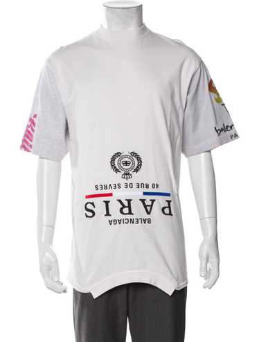 Balenciaga white t-shirt print - Gem