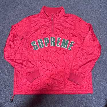 Supreme Logo Half Zip Pullover - Gem