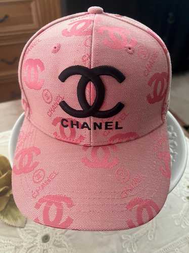 CHANEL ホワイト ピンク キャップ シャネル 23SS キャップ 帽子 ピンク ココマーク フリーサイズ