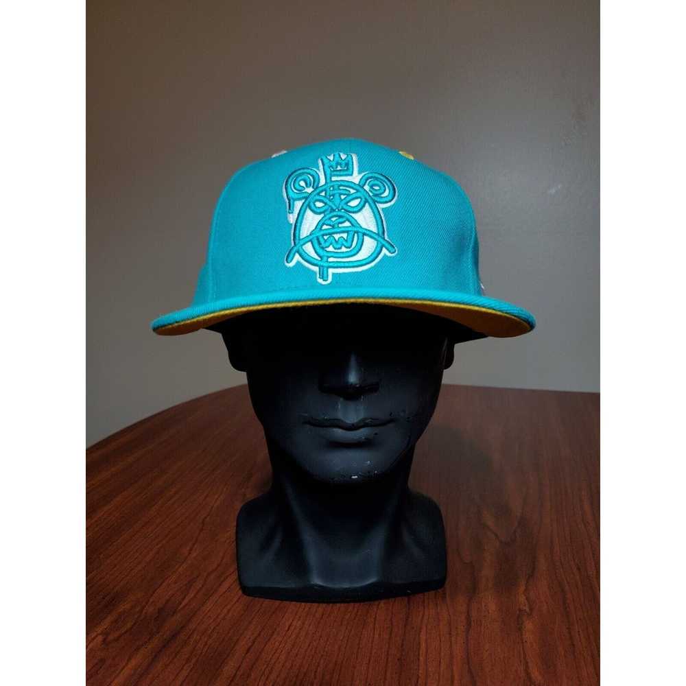 New Era Mishka NYC Hat Bear Mop 59fifty Fitted Size 7 Teal Cap MNWKA