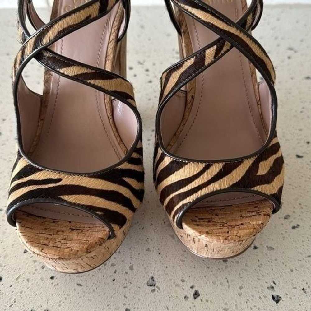 Vince Camuto VC-Deville Tan/Brown Leather Zebra P… - image 11