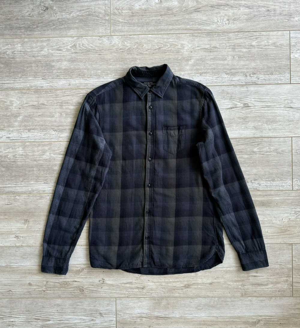 Allsaints × Flannel AllSaints Leipzig LS Shirt - image 4