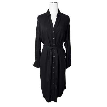 l space barcelona button shirt cover up midi dress