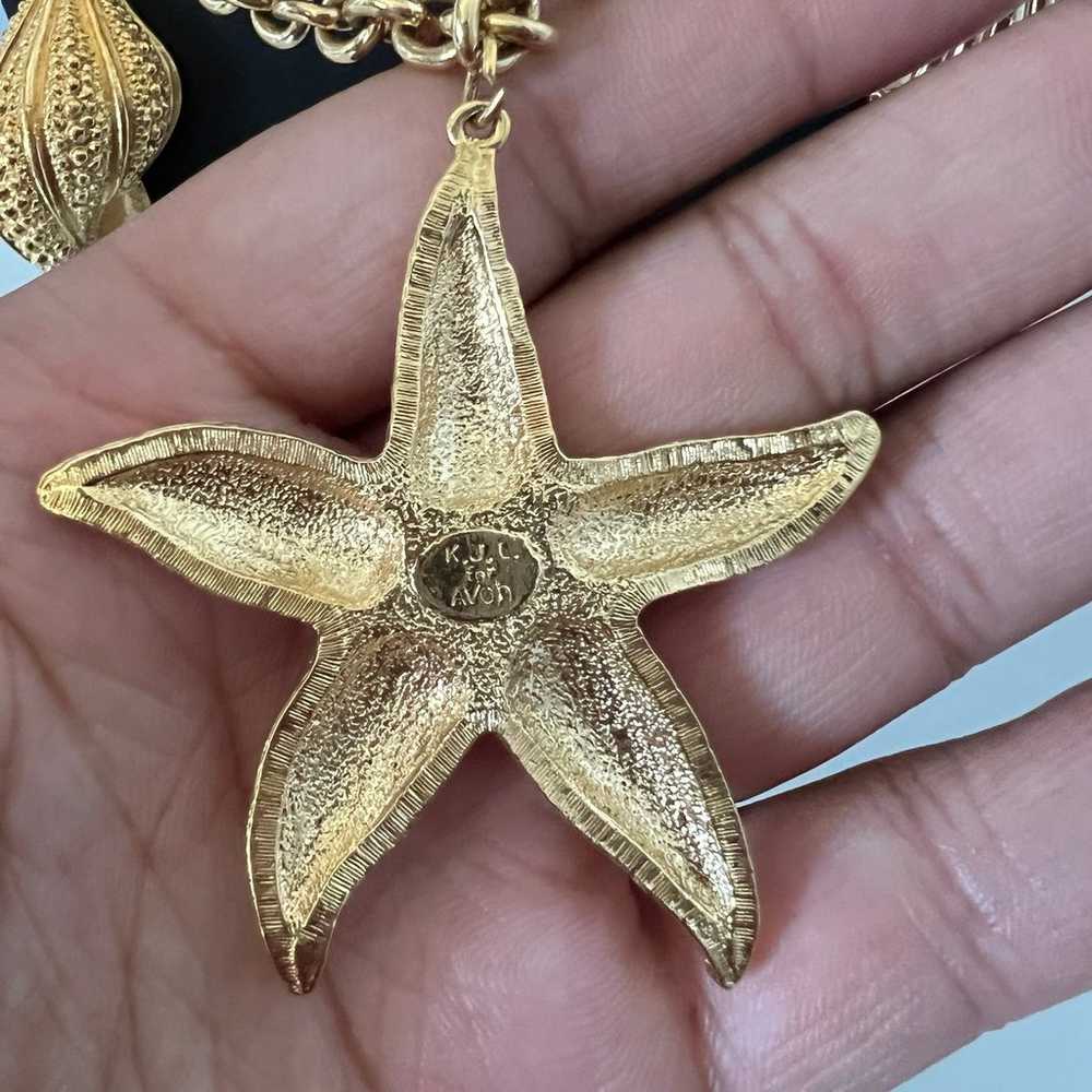Gold Kenneth Jay Lane Royal Sea Necklace - image 6