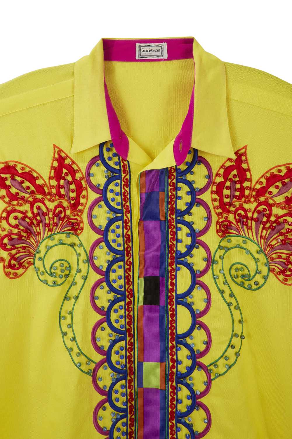 André Leon Talley Gianni Versace Embroidered Shir… - image 3