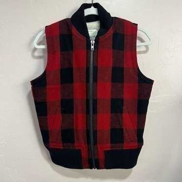 Women's Madewell Buffalo Check Plaid
Red Black Sh… - image 1