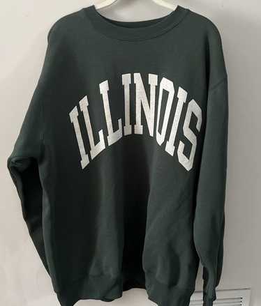 90s USA製 Champion REVERSE WEAVE ILLINOIS Vintage 90s Champion Reverse Weave Sweatshirt Large Illinois