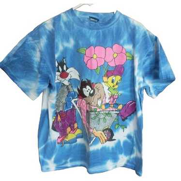 1990s Vintage Tweety／両面プリント USA製 ©️1995 VTG 1995 Freeze Looney Tunes Tweety American USA Sweatshirt