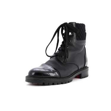 Christian Louboutin Women's Mayr Combat Boots Lea… - image 1