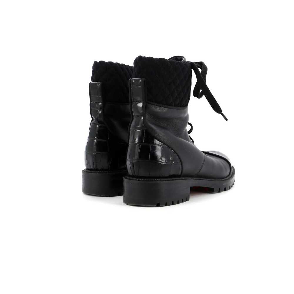 Christian Louboutin Women's Mayr Combat Boots Lea… - image 3