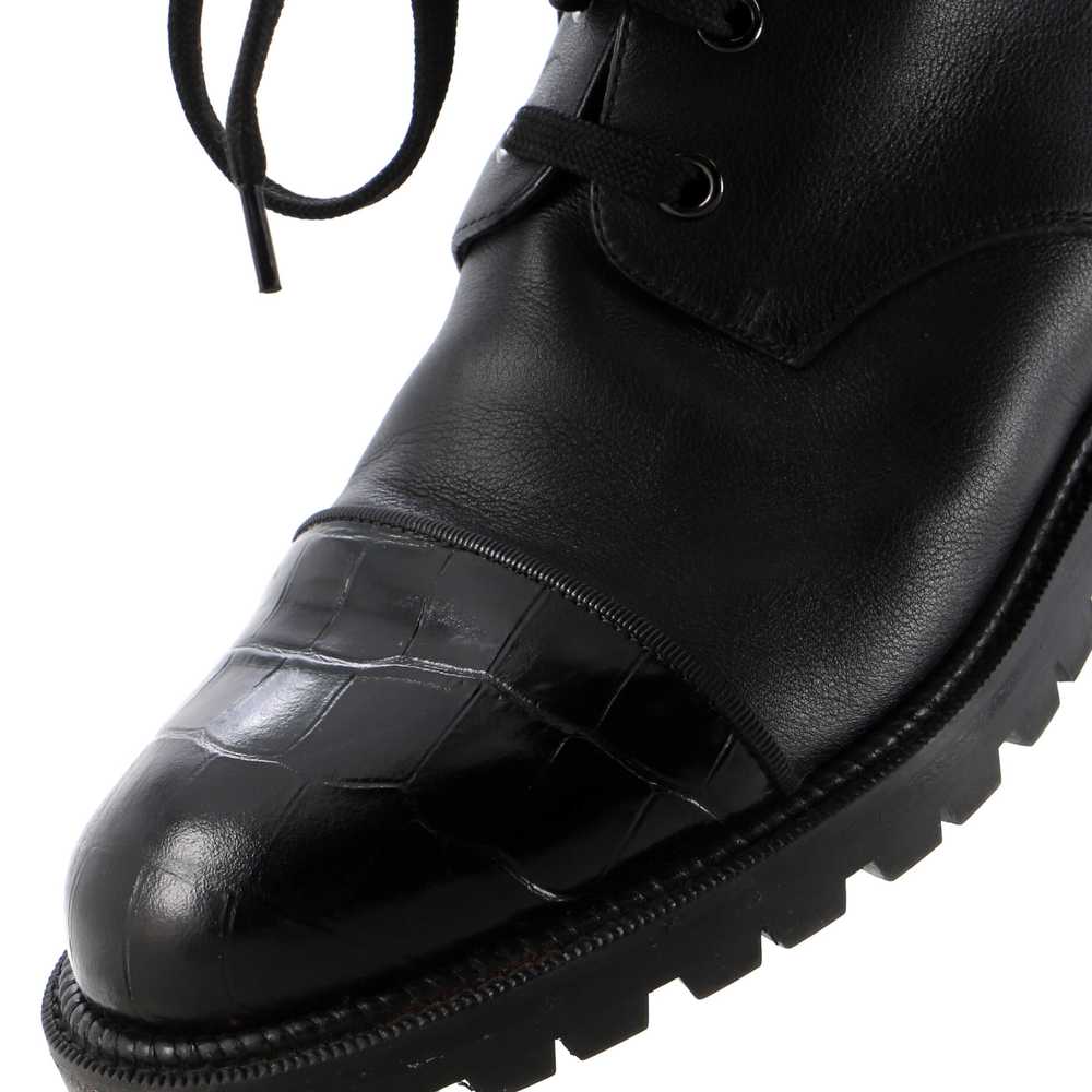 Christian Louboutin Women's Mayr Combat Boots Lea… - image 5